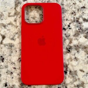 iPhone 14 Pro Max Silicone Case with MagSafe Red - No box. Pre-owned